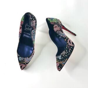 *NEW Christian Louboutin Hot Chick Limited Edition Crystals Embellished Pumps 36
